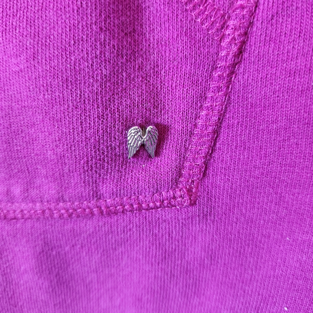 Victoria's Secret Lightweight Magenta 1/4 Zip Pullover Size S/P - Picture 4 of 6